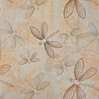 Capri background light silk scarf