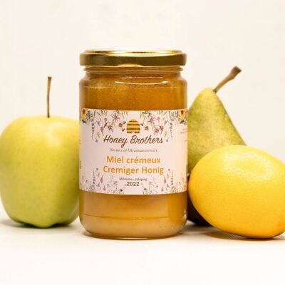Miel crémeux Honey Brothers d'Ukraine 100% naturel 400g