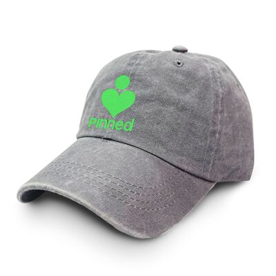 Gorra PiNNED Terciopelo Verde Neón