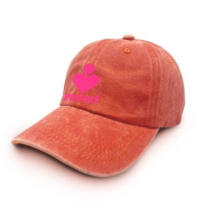 Gorra PiNNED Terciopelo Rosa Neón