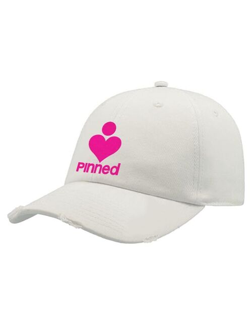 Cap PiNNED Neon Pink Velvet Destroyed