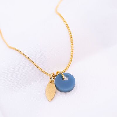 Necklace Blueberry Acrylic Sweden - 18k gold plated light chain fruit