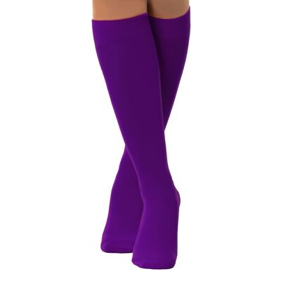 Knee Socks Purple - One-Size