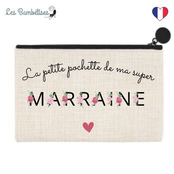 Pochette Marraine Lettres Fleuries 1