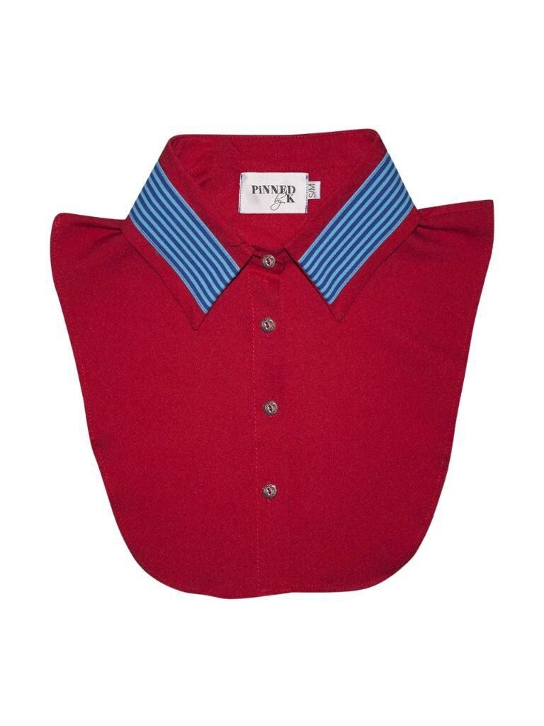 Collare a righe rosse