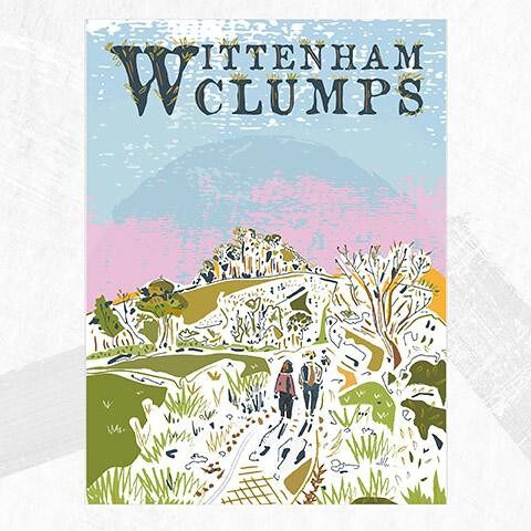 Wittenham Clumps Winter Art Print - Small