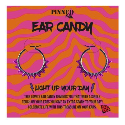 Cuentas rosadas duras Ear Candy
