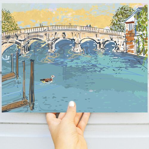 Henley On Thames Bridge Art Print - Small