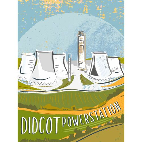 Didcot Powerstation Art Print - Small