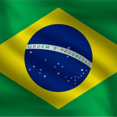 Bandera de País Brasil 90 x 150 cm - 100% poliéster