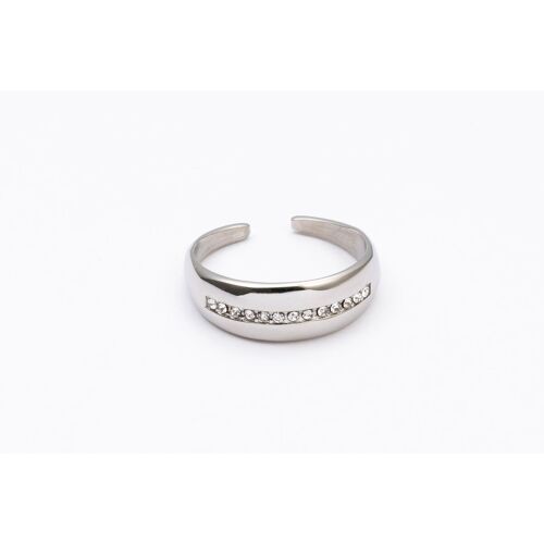 Ring stainless steel ZILVER - R40118110399