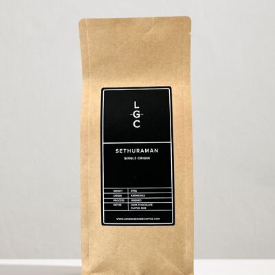 Sethuraman (café especial de origen único del sur de la India) 250 g