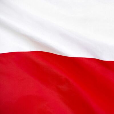Bandiera nazionale Polonia 90 x 150 cm - 100% poliestere