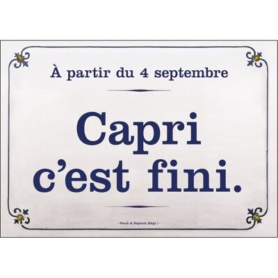 Carte postale - Capri c'est fini.