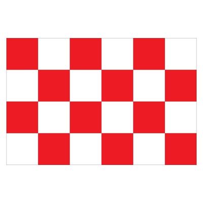 Bandera Brabante - Cuadros Rojo Blanco - 90 x 150 cm