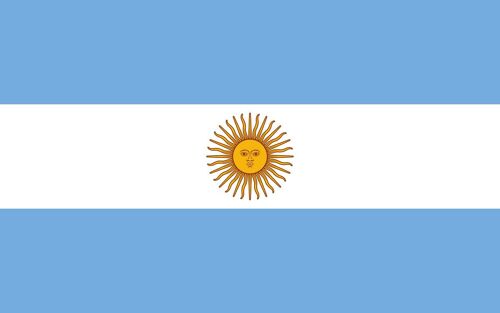 Country Flag Argentina 90 x 150 cm - 100% polyester