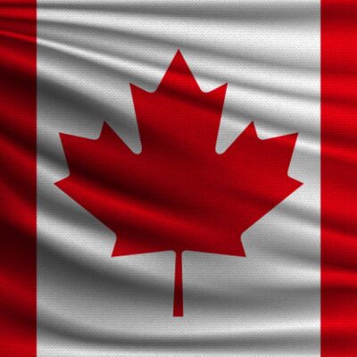 Bandera de País Canadá 90 x 150 cm - 100% poliéster