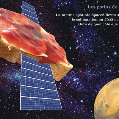 Carte postale - Les potins de l'espace.