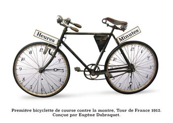 Carte postale - Première bicyclette de course contre la montre. 1