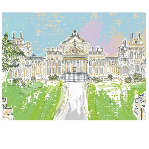 Bridge View To Blenheim Palace Art Print - Framed Small