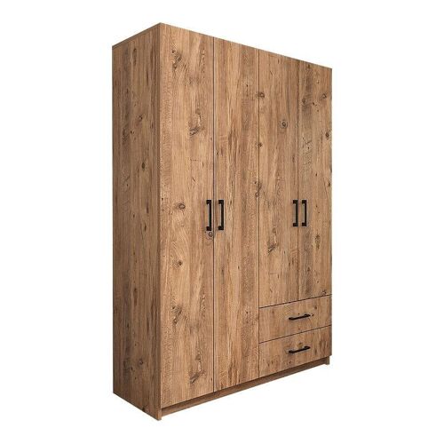 Wardrobe EMMY 4 doors Pine Oak 120x47x180cm