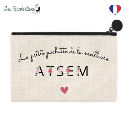 Bolso Atsem Con Letras De Flores