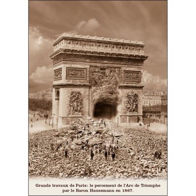 Cartolina - Apertura dell'Arco di Trionfo.