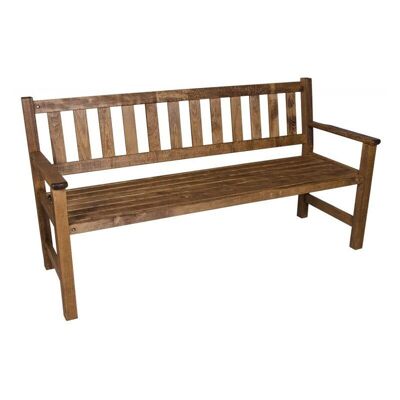 Banc de jardin EDMOND Noyer 162x65x85cm