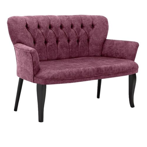 Sofa ANTOANETTE 2 seats Purple 127x60x81cm