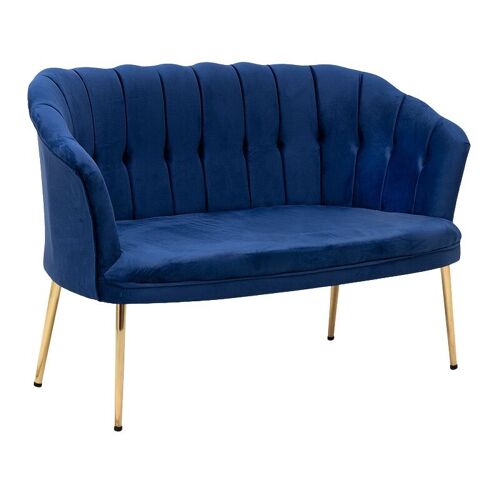 Sofa CALLAS 2 seats Royal Blue 127x64x79cm