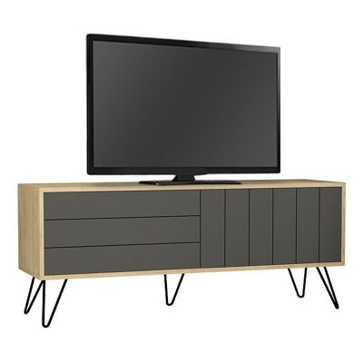 TV Stand LANA Natural Beech/Anthracite