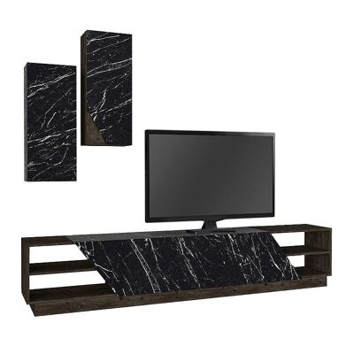 Mueble TV MAXIMO Efecto Mármol Negro