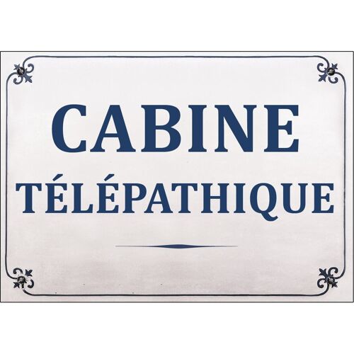 Carte postale - Cabine télépathique.