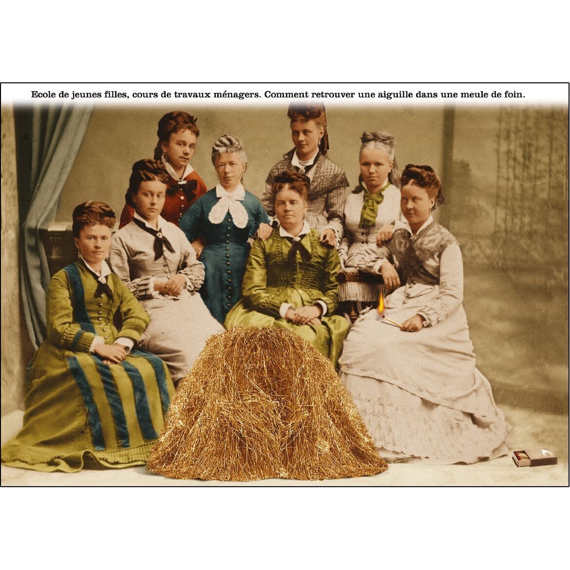 Cartolina - Come trovare un ago in un pagliaio.