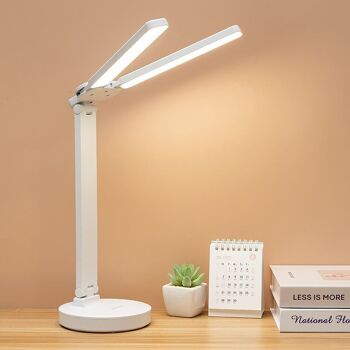 Lampe de Bureau LED ROSA rechargeable Blanc 13x13x32cm 3