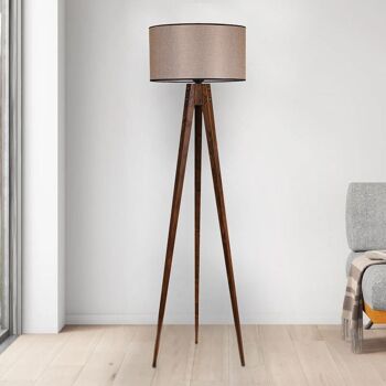 Lampadaire PLUTO Noyer - Moka 2