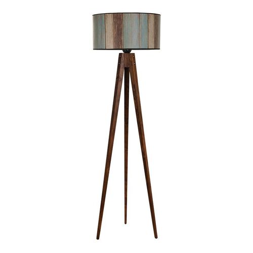 Floor Lamp PLUTO Walnut - multi