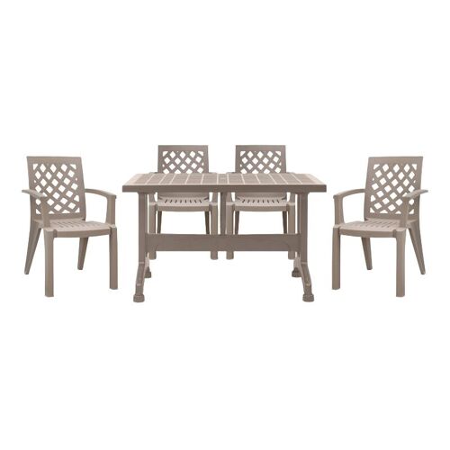 Garden Dining Set CLAUDIUS 5 pieces Table 140x80x73cm