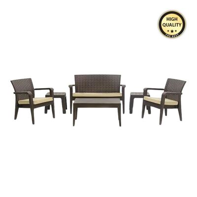 Garden Set GRANDE 6 pieces Brown