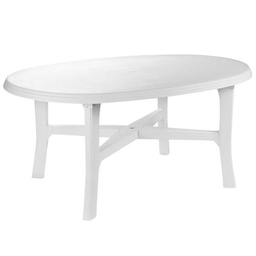 Garden Table ANITA White 165x110x72cm