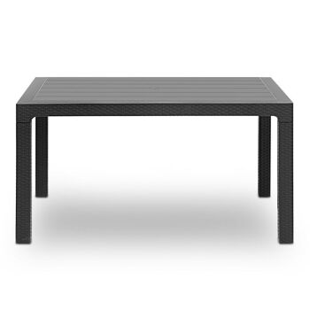 Table de jardin INGE Anthracite 150x90x75cm 3