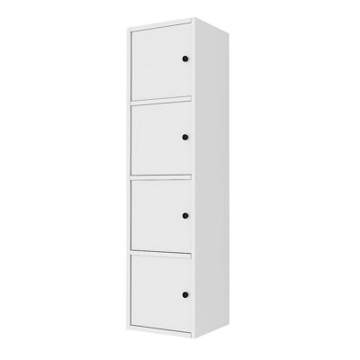 Kitchen - Bathroom Cabinet BOGDAN White 33,6x30x129cm