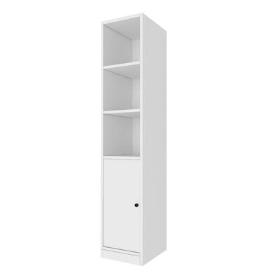 Kitchen - Bathroom Cabinet DRAGO White 33.6x40x166.8cm