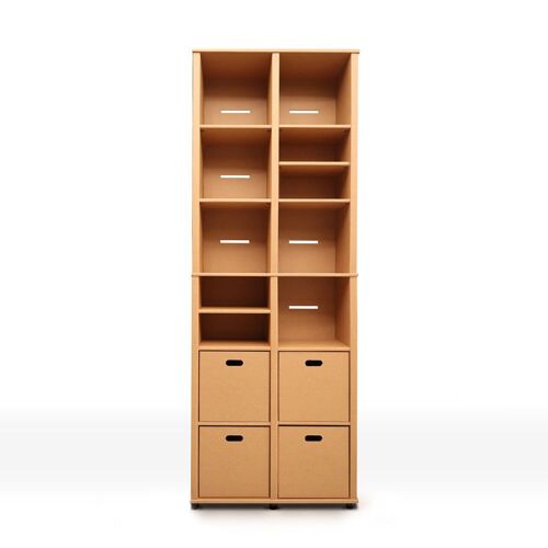 Double KARINA - Office bookcase with drawers Set 10 pcs.