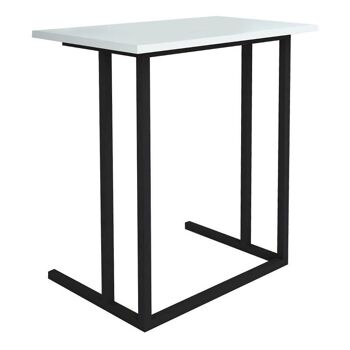Table pour Ordinateur Portable SPRINT Noir - Blanc 60x35,5x65,5cm 1