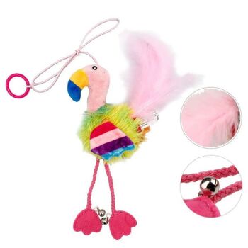 WufWuf & GiGwi Flamingo Finger Teaser Jouet interactif pour chat 2