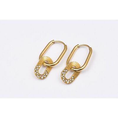 Earrings stainless steel GOLD - E60232140550