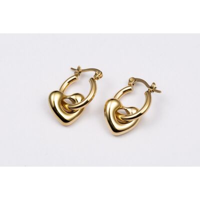 Earrings stainless steel GOLD - E60222120399