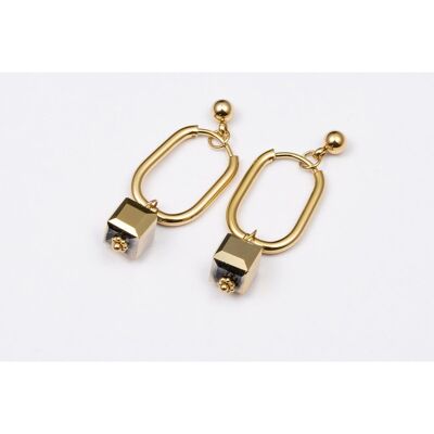 Boucles d'oreilles acier inoxydable OR - E60284080399