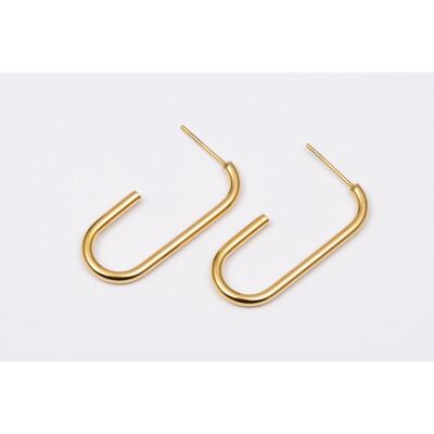 Earrings stainless steel GOLD - E60166060299